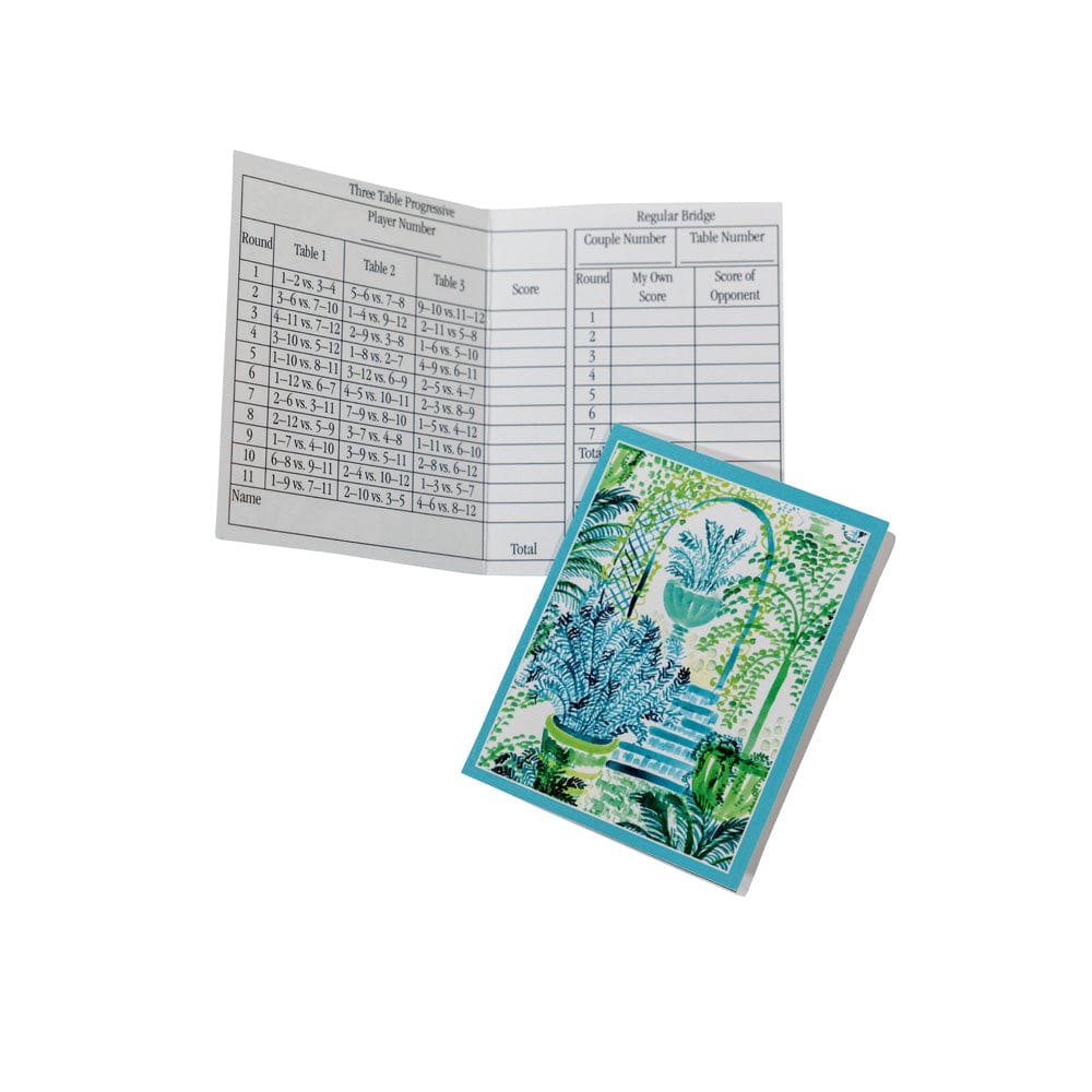 Caspari Bridge Tallies Package, Jardin De Luxembourg