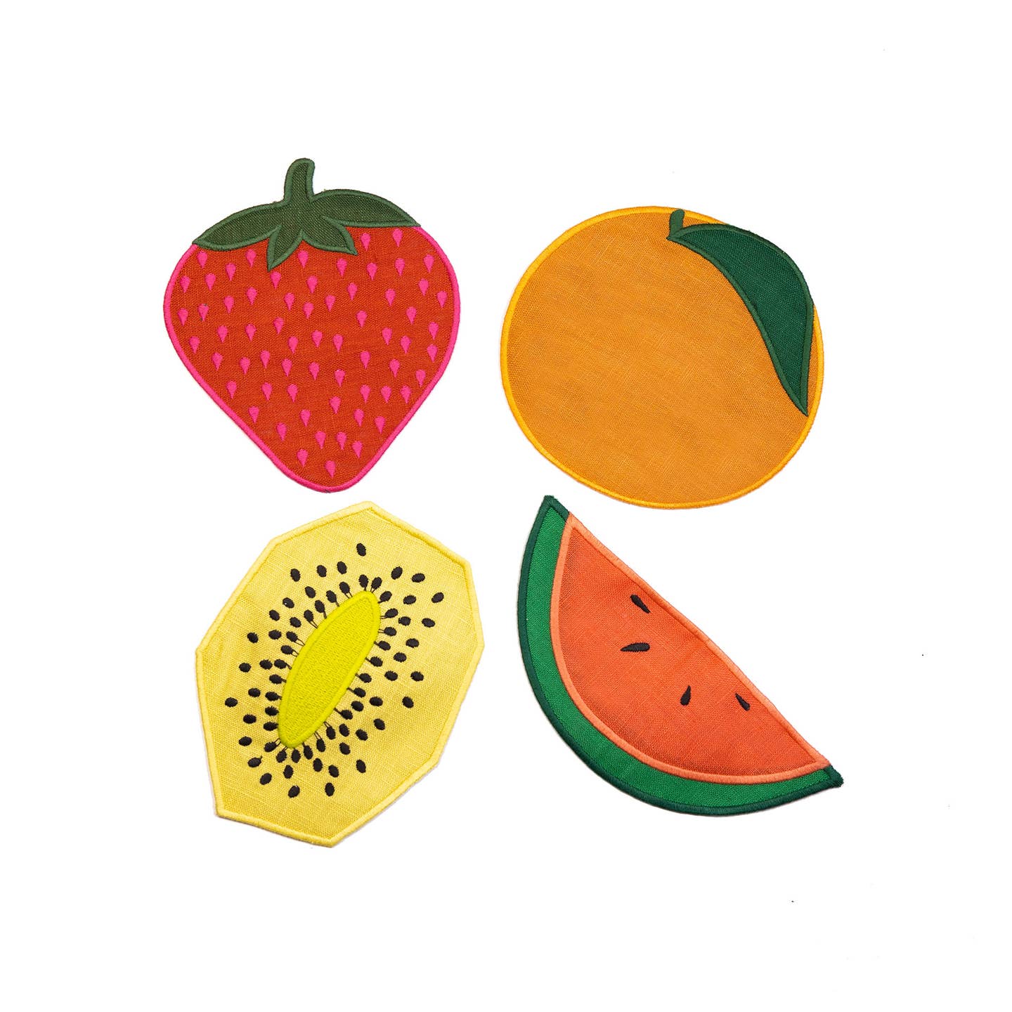 Fruit Salad Cocktail Napkins, Set of 4
