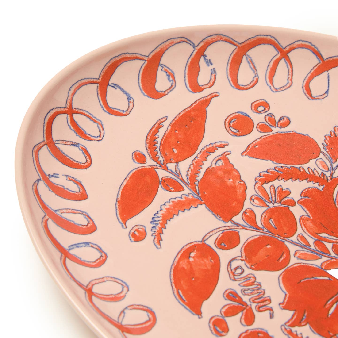 Amalfi Oval Tray, Pink