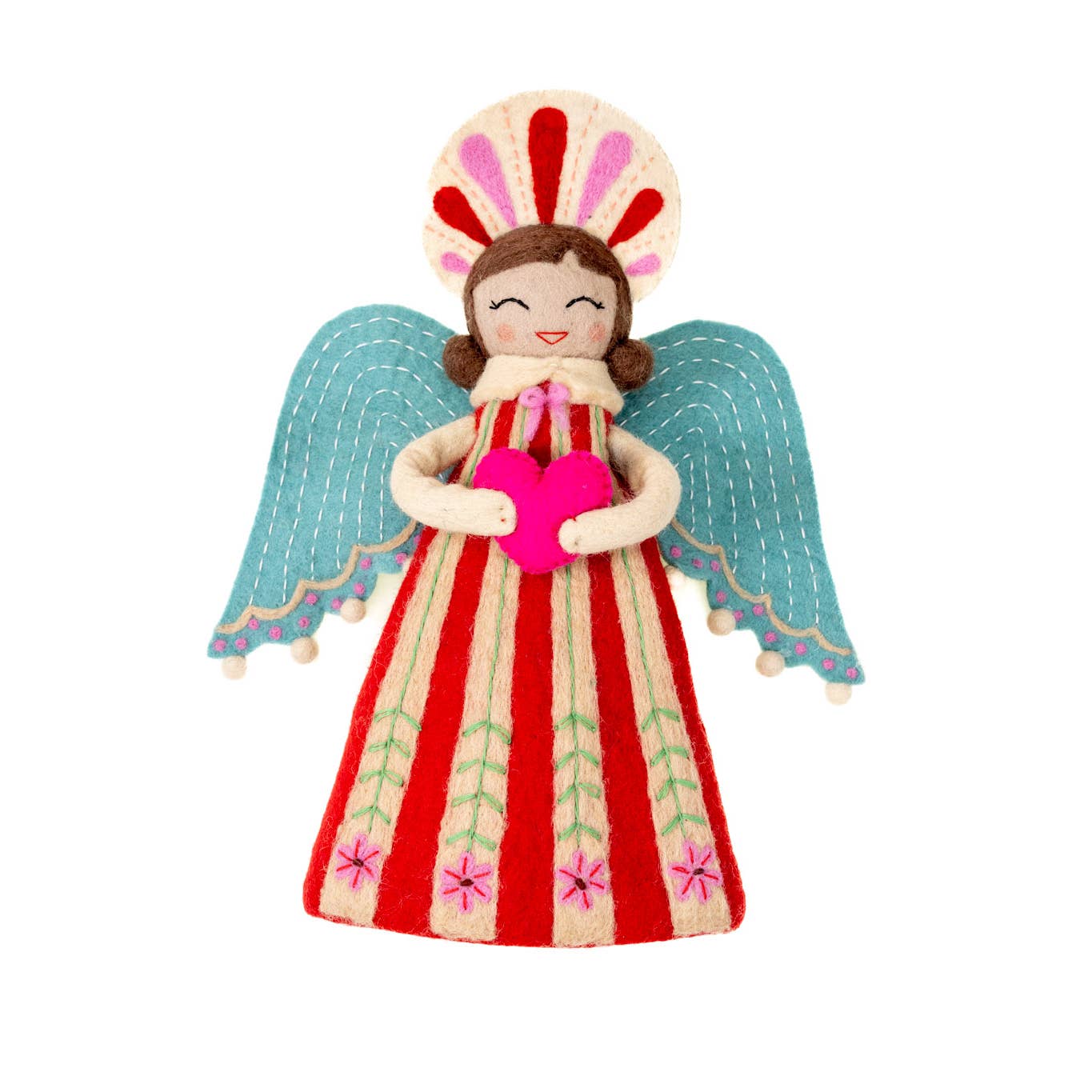 Grace Celestial Felted Wood Tree Topper