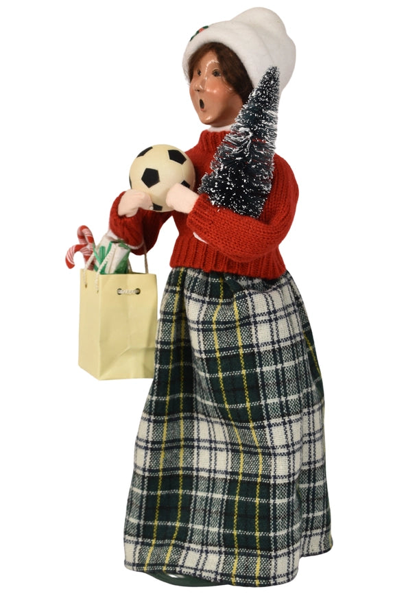 Byers Choice Shopping Family Woman
