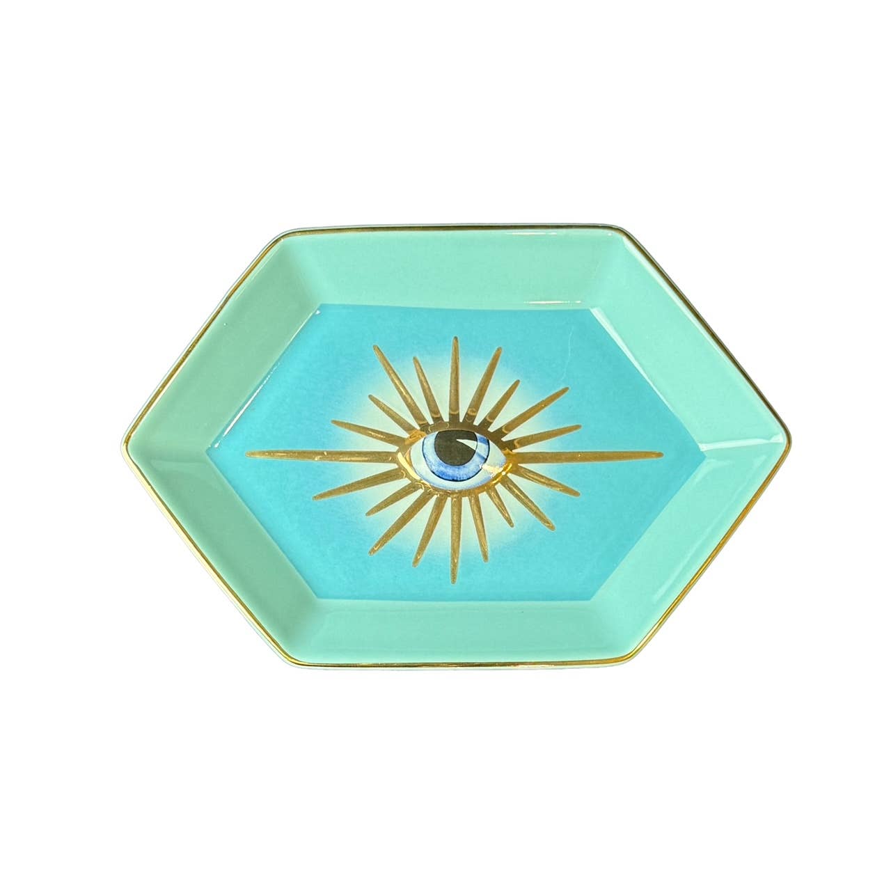 Evil Eye Trinket Dish, Blue