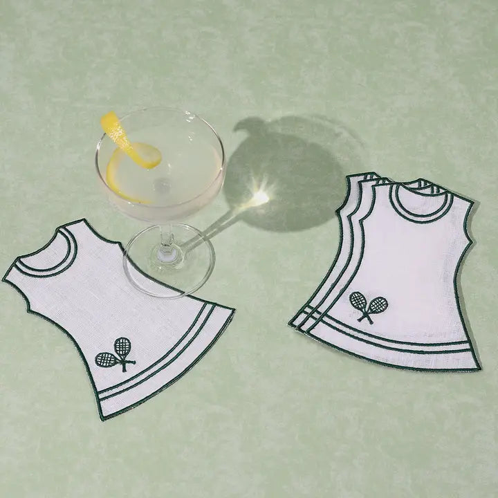 Tennis Dress Cocktail Napkins, Set of 4