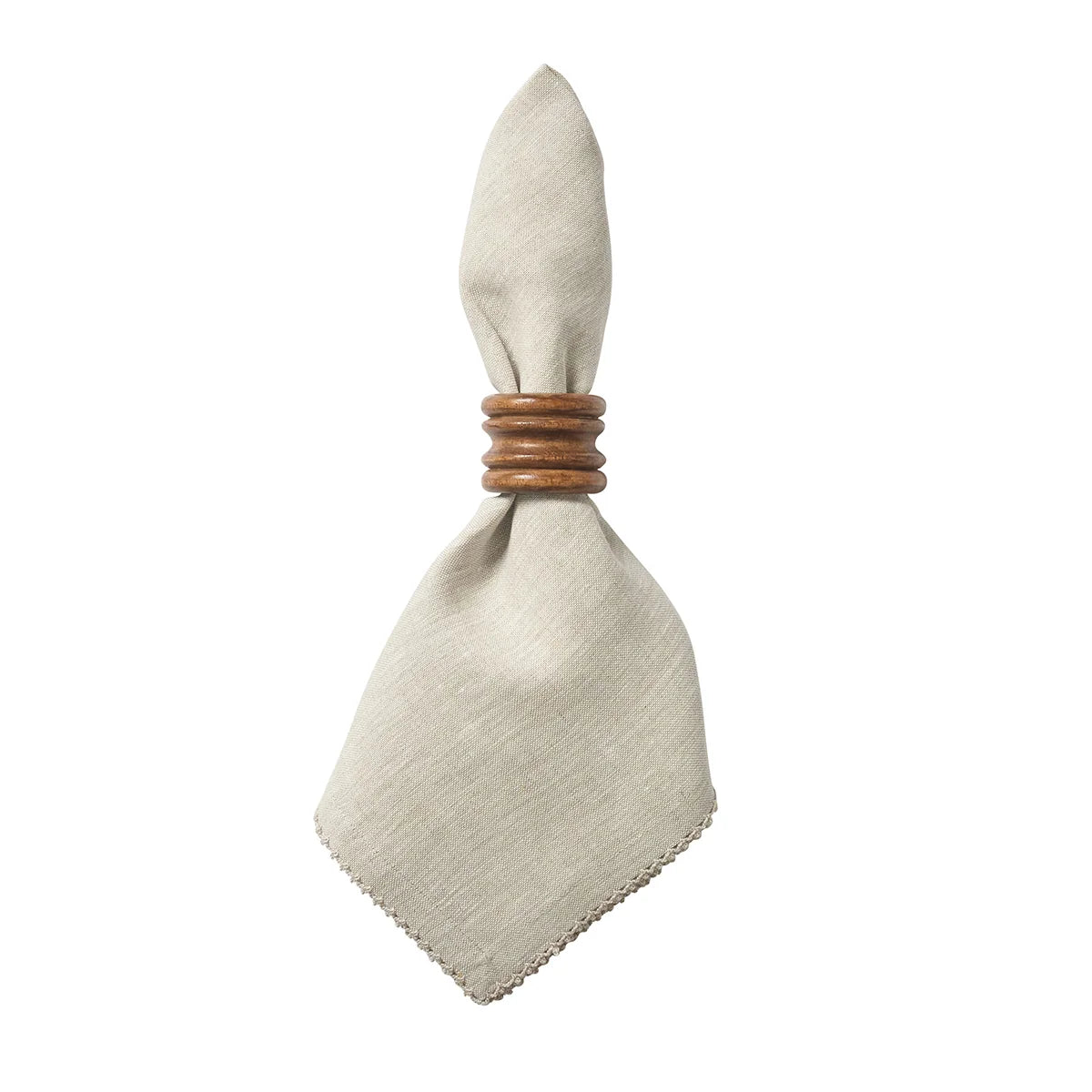 Juliska Berry Scallop Napkins, Set of 4, Natural