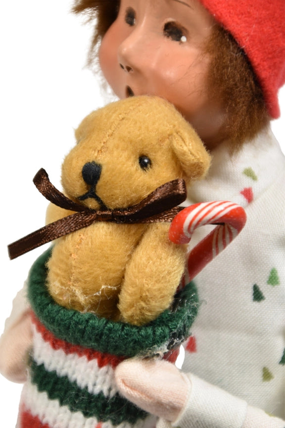 Byers Choice Stocking Family Boy