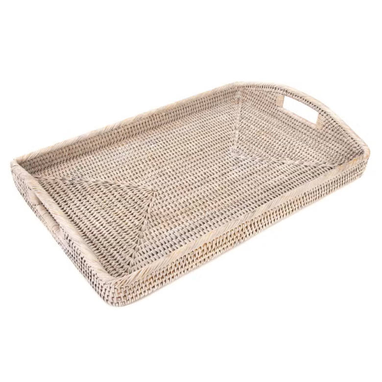 Alaina Rattan Serving Tray, Large