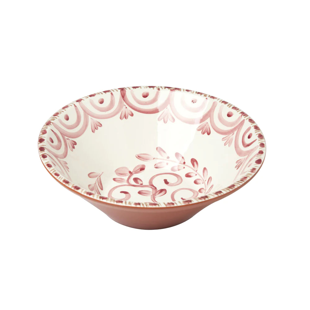 Medium Pink and White Bowl