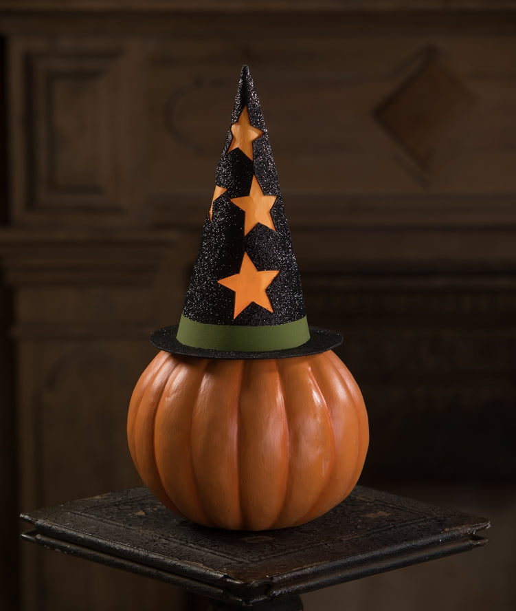 Retro Pumpkin Witch Container