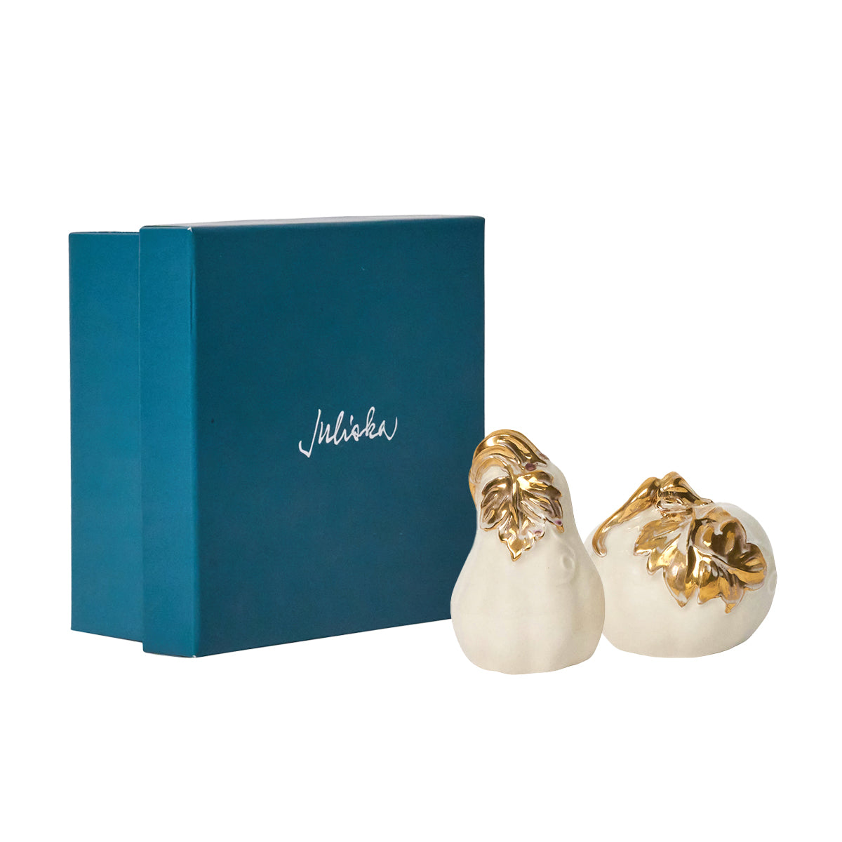 Juliska Pumpkin Salt & Pepper Shakers, Gold