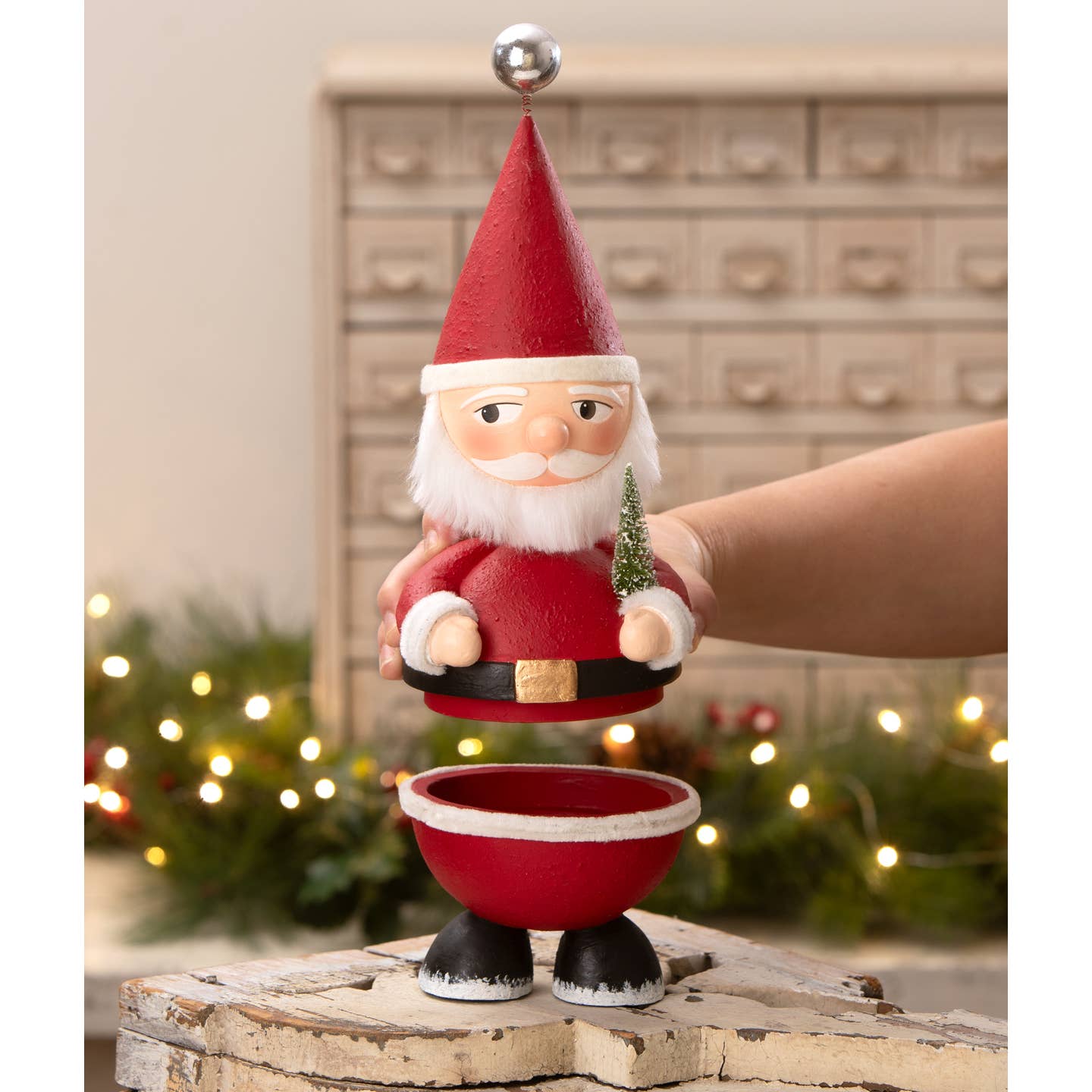 Jingle Bobble Santa Container