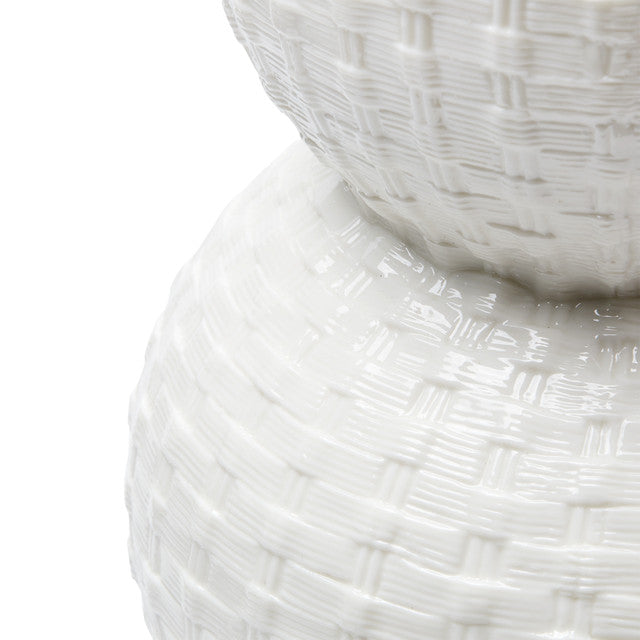 Charlotte Table Lamp, with Gold, Blanc de Chine