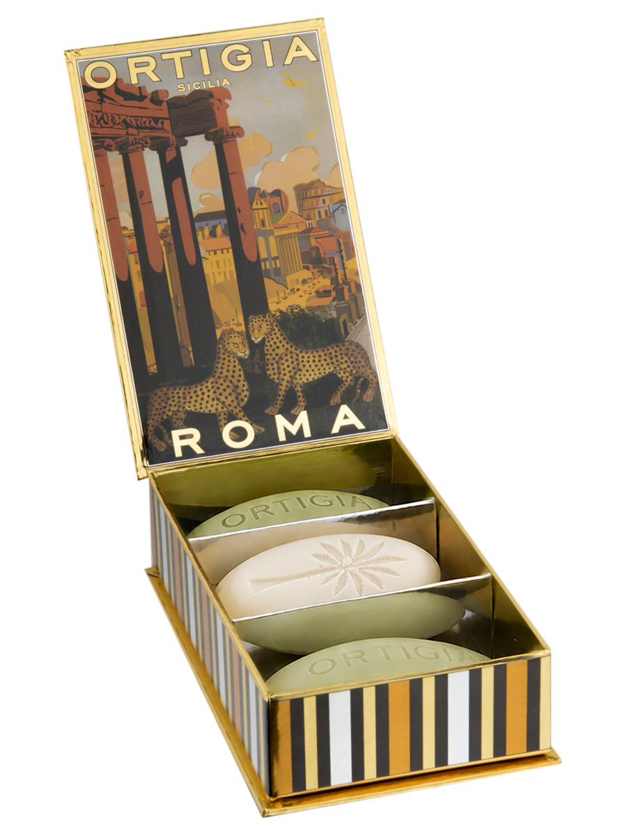 Ortigia Roma City Box of 3 Soaps