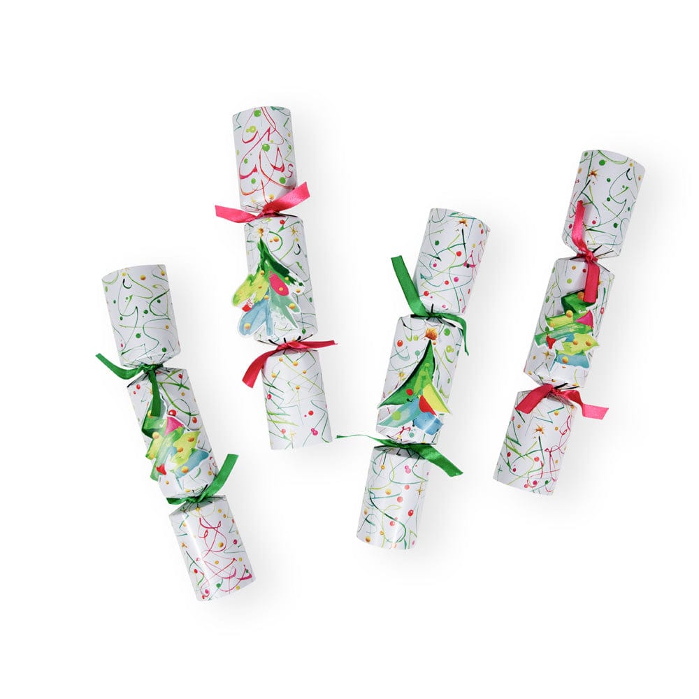 Caspari Pop Christmas Christmas Crackers, Box of 8