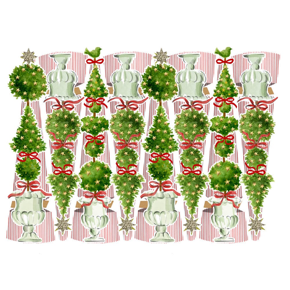 Caspari Eloise Celebration Cone Crackers, Box of 6