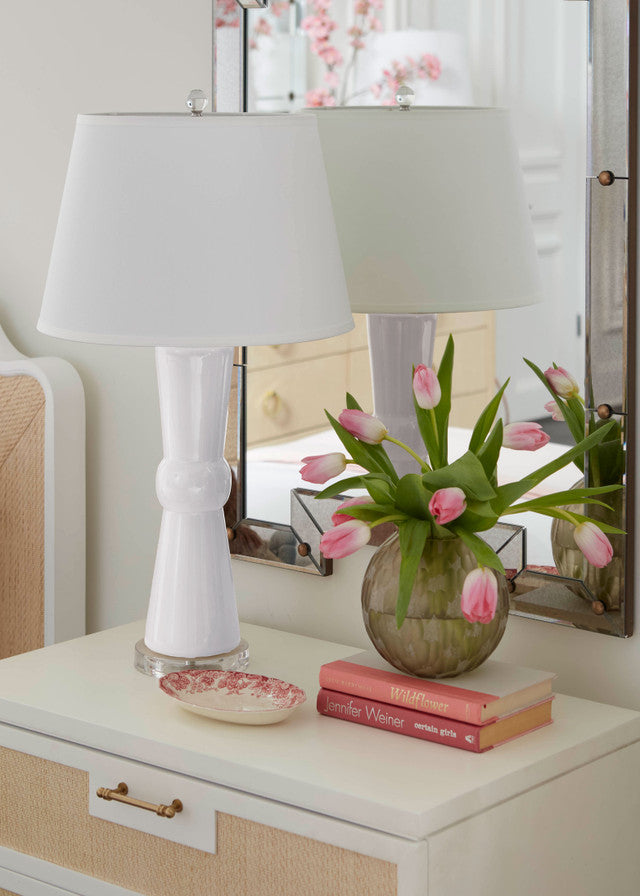 Clarissa Table Lamp, Antique White
