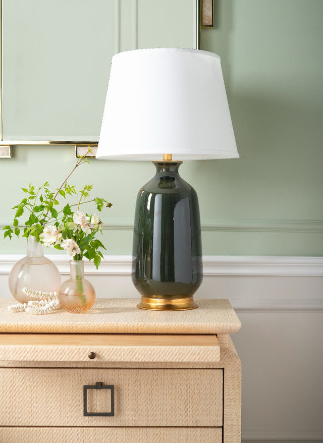 Carolyn Table Lamp, Olive Green