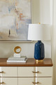 Carolyn Table Lamp, Navy Blue