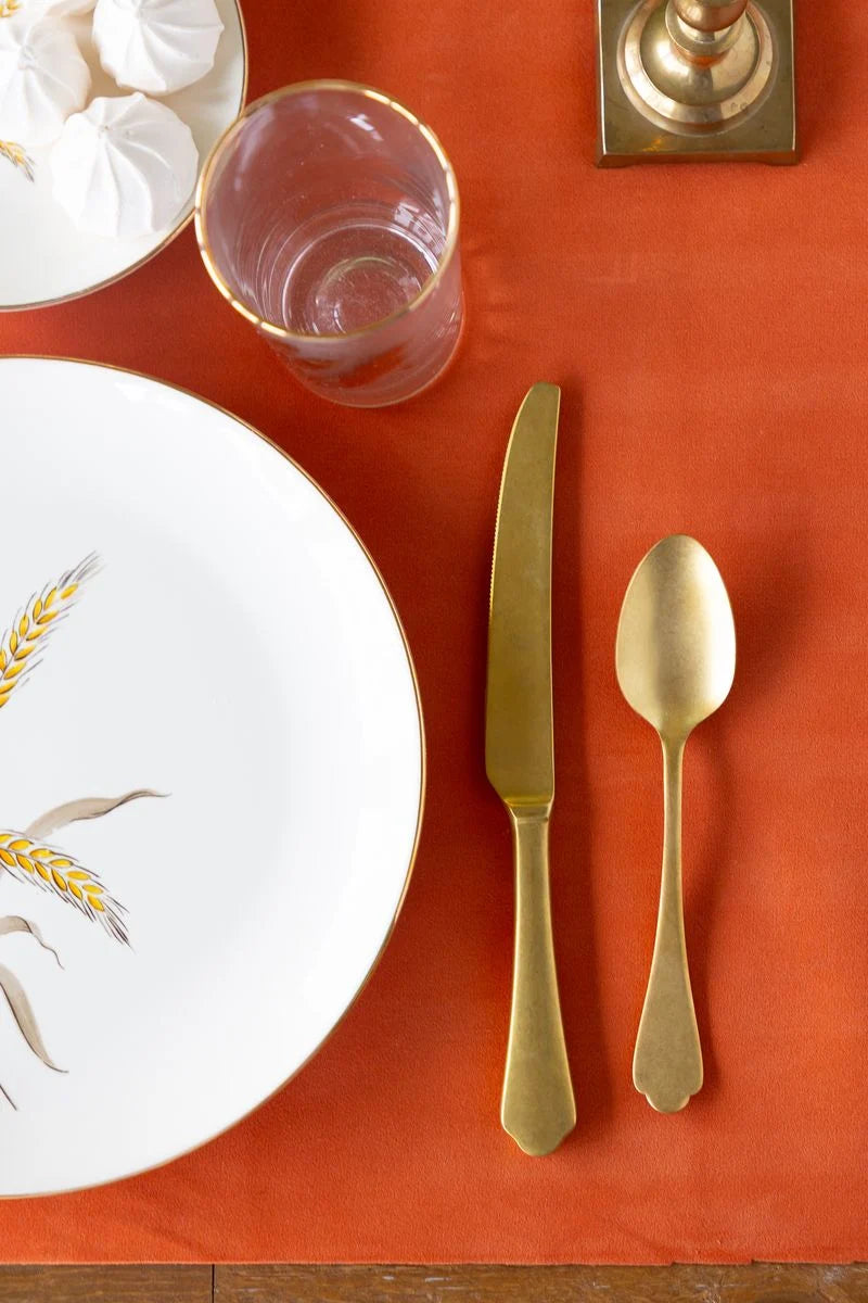 Hester & Cook Orange Flocked Runner