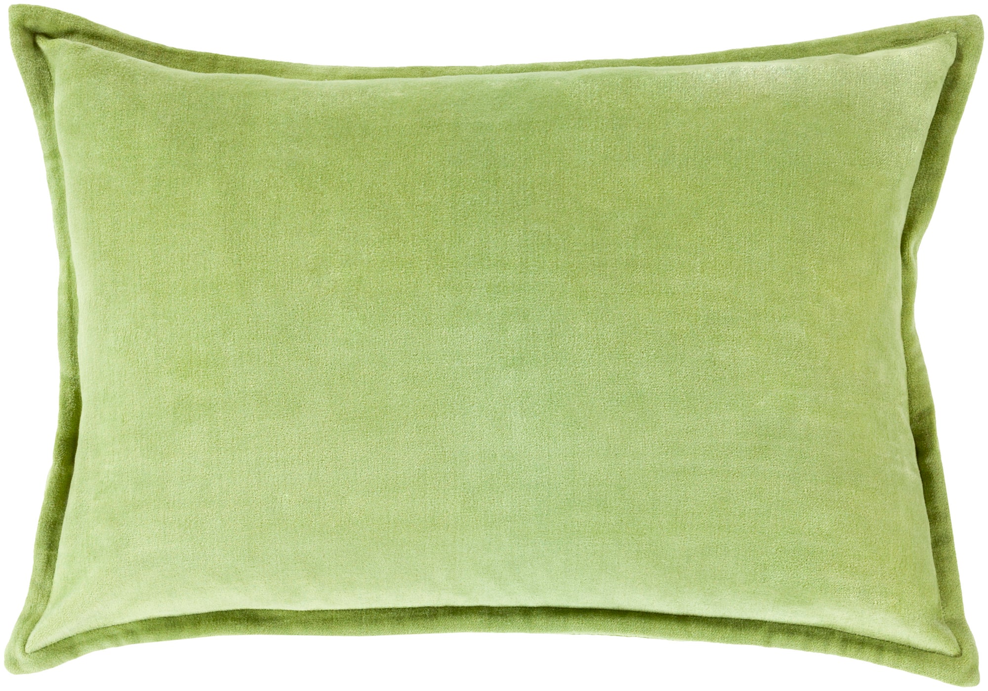 Classic Citron Cotton Velvet Pillow, Multiple Sizes