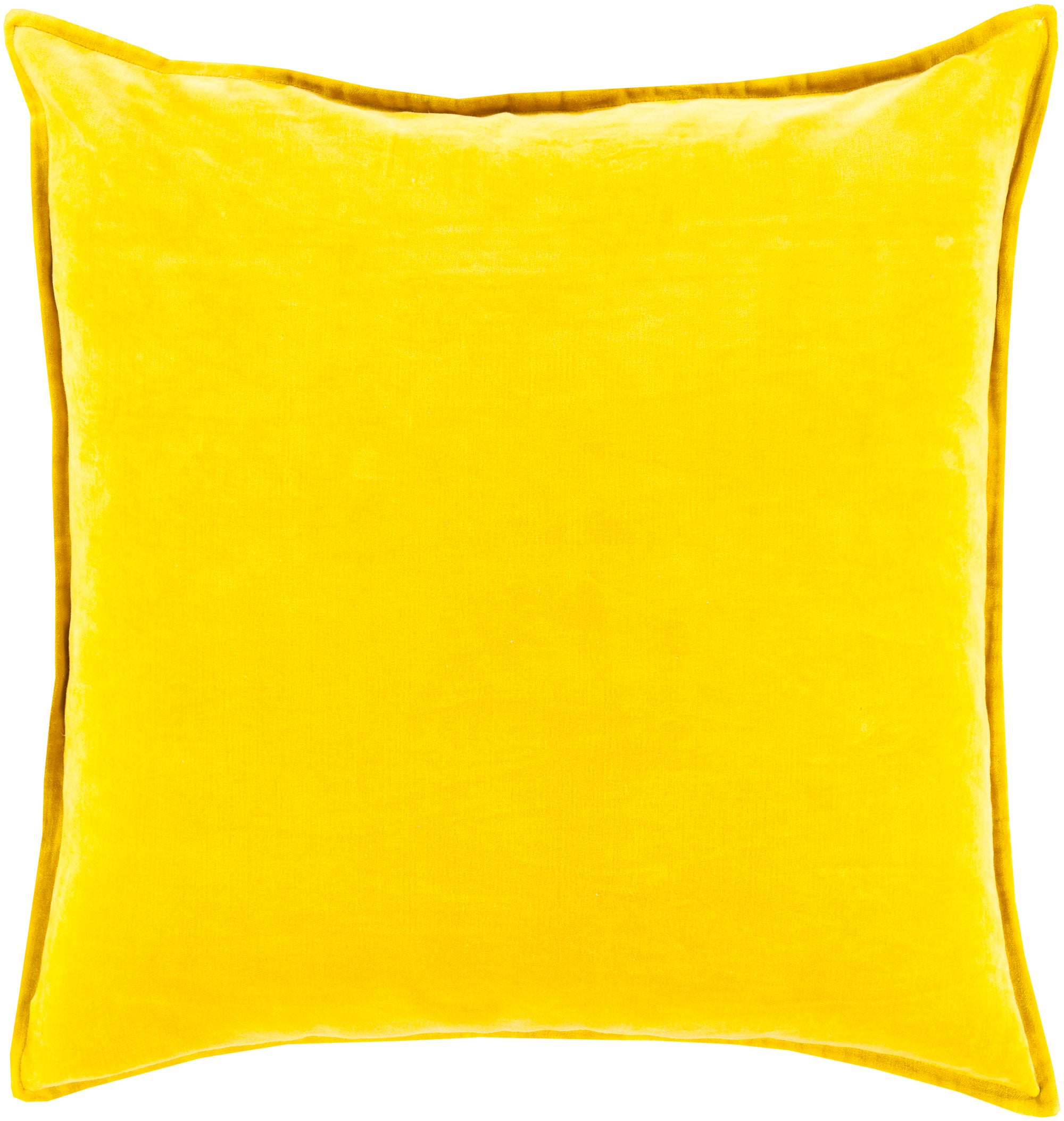 Classic Sunshine Cotton Velvet Pillow, Multiple Sizes