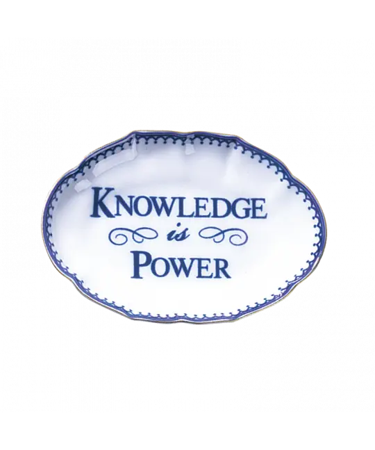 Mottahedeh Knowledge is Power Ring Dish