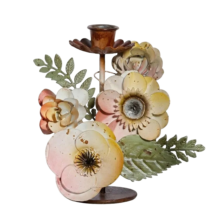 Melanie Tole Taper Candle Holder.
