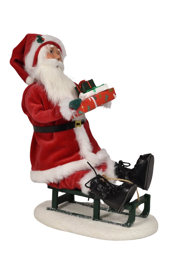 Byers Choice Santa On Sled