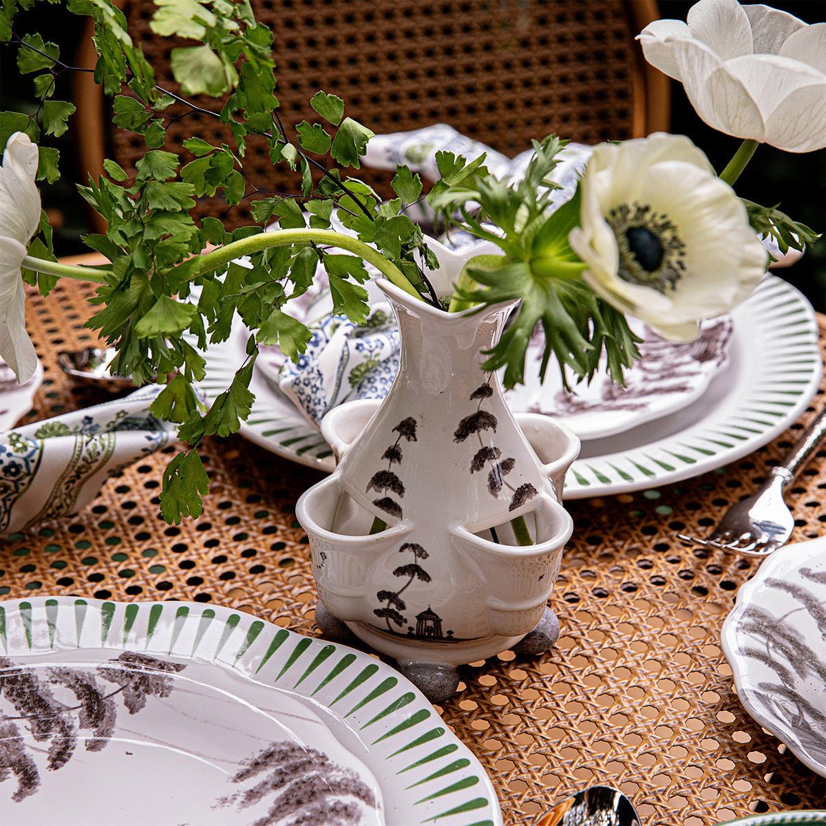 Juliska Country Estate 6" Tulipiere Vase, Flint Grey
