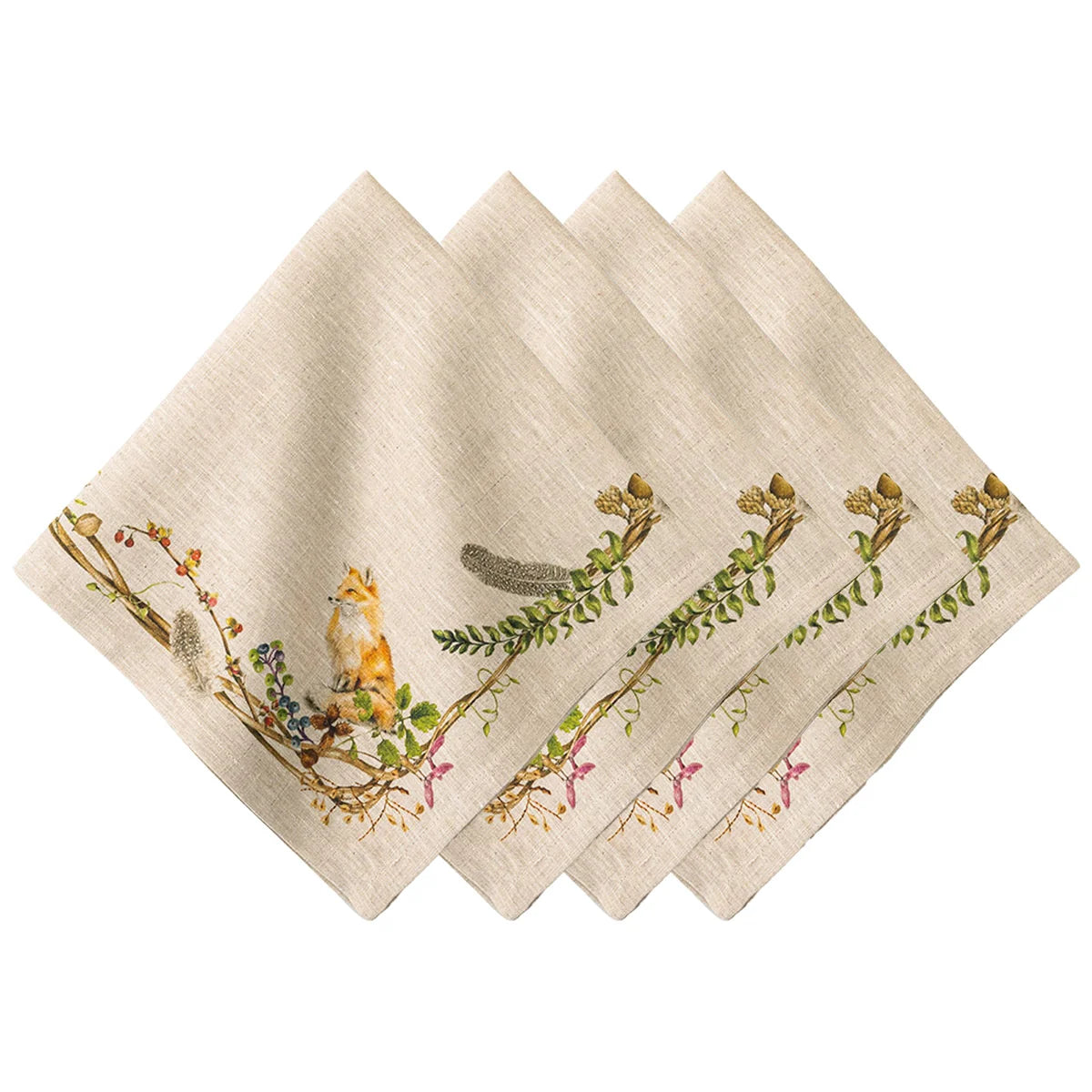 Juliska Forest Walk Animal Napkin, Set of 4