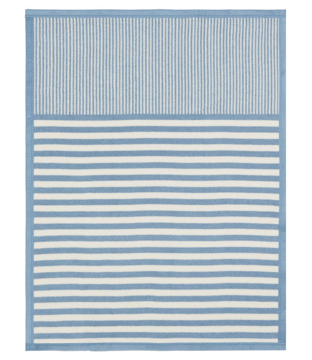 Sweet Pea Stripe Fog Mini Blanket