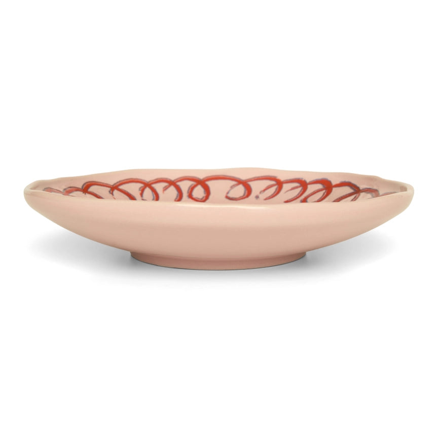 Amalfi Dessert Plate, Pink