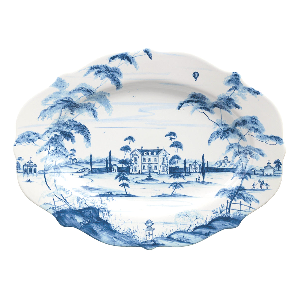 Juliska Country Estate  18.5" Platter, Delft Blue