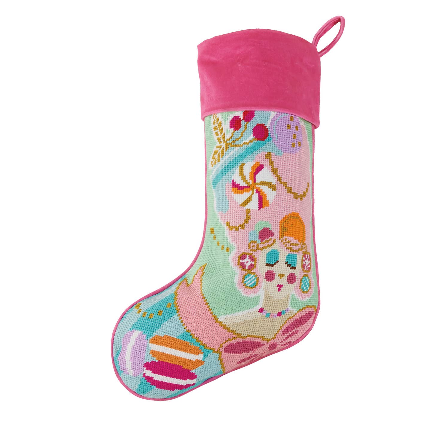 Sweet Treat Needlepoint Stocking