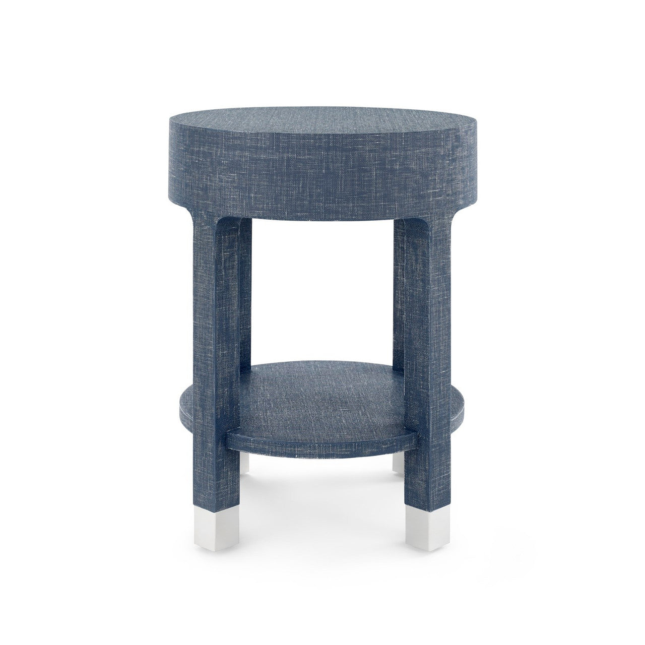 Dakota 1-Drawer Side Table, Washed Blue Steel