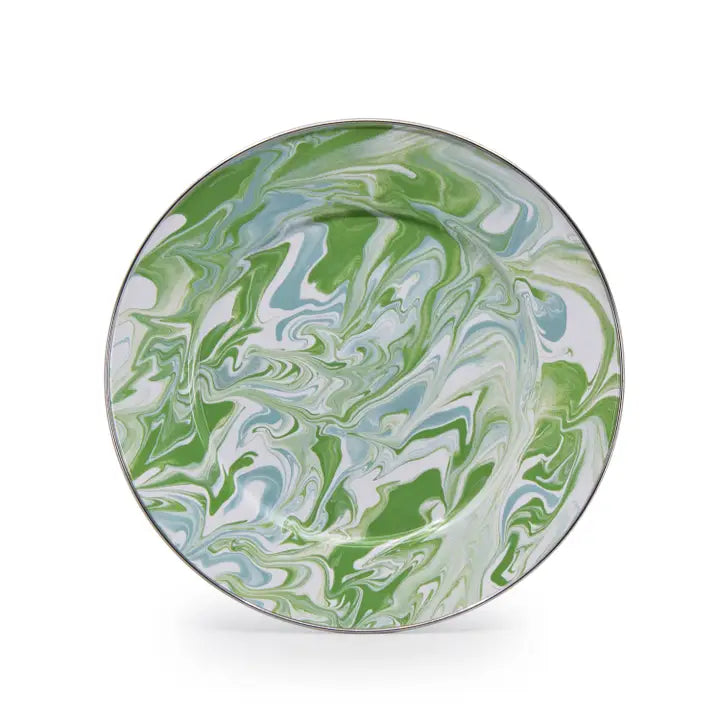 Golden Rabbit Enamelware Modern Monet Dinner Plate