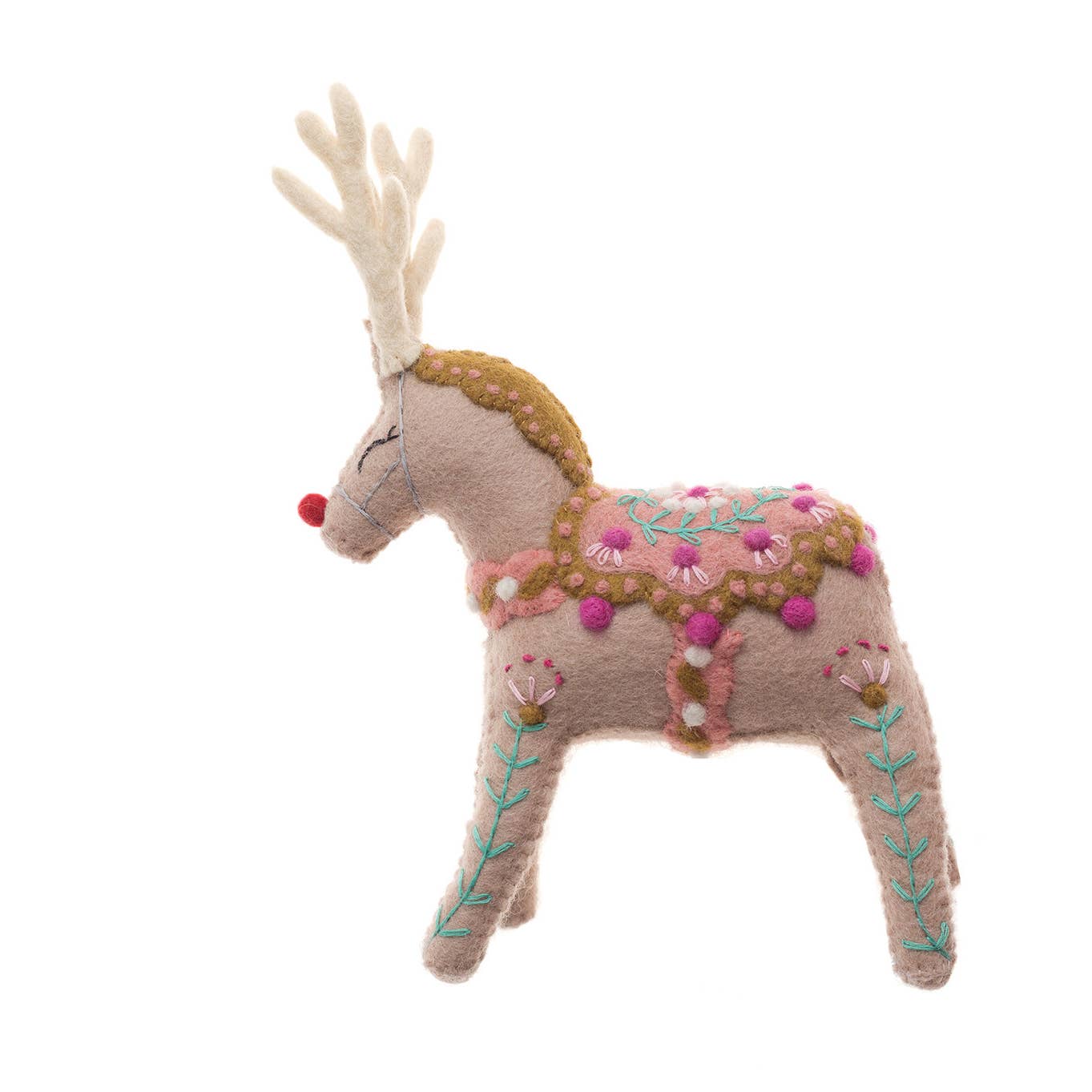 Reindeer Mantel Topper, Natural