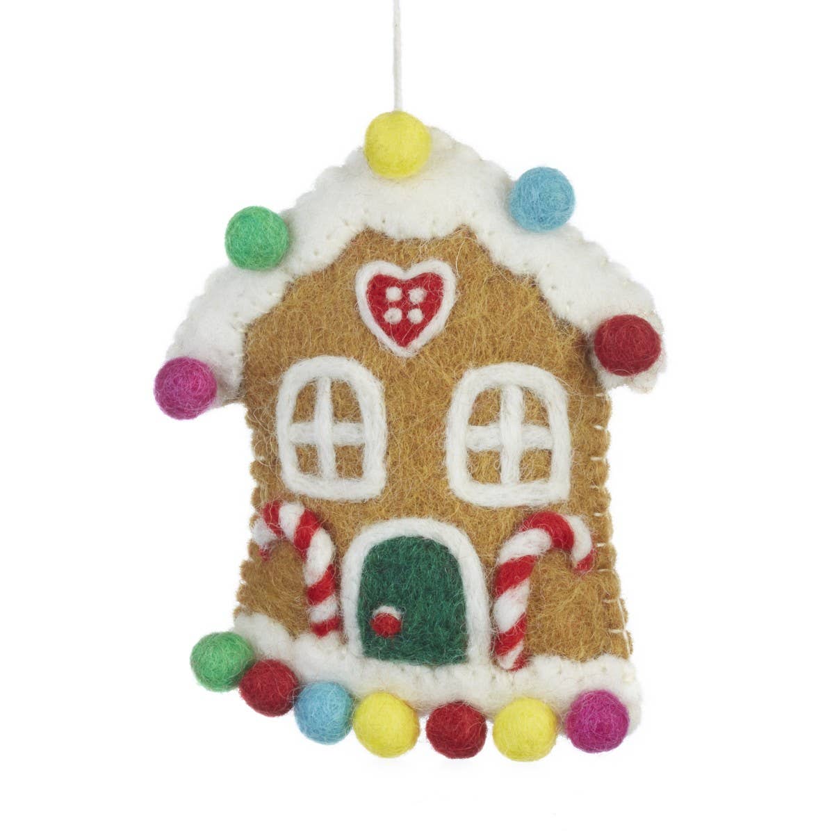 Gingerbread House Felt Ornament