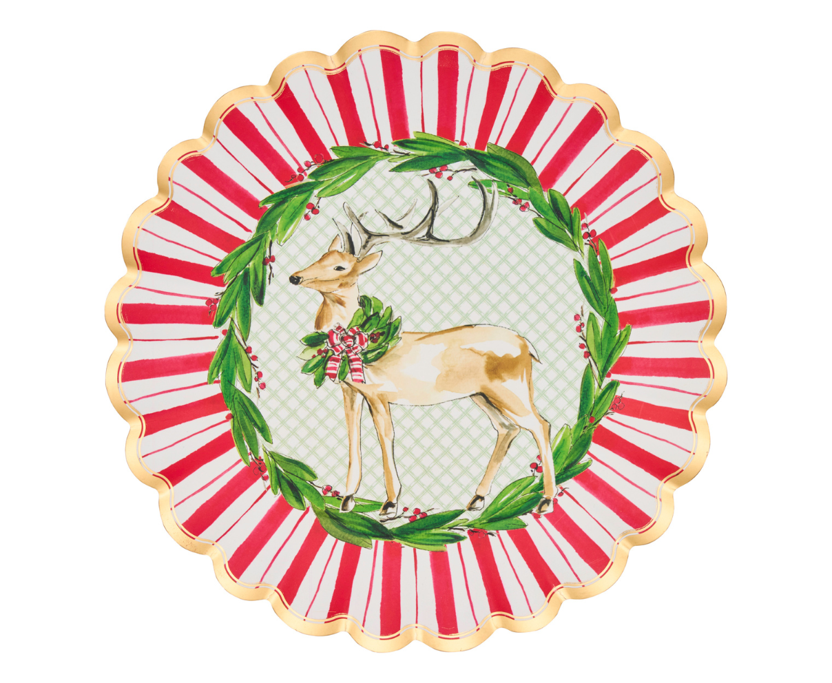Holly Berry Dinner Plates, Package of 8