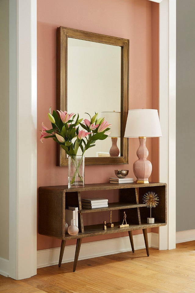 Delft Table Lamp, Peony Pink
