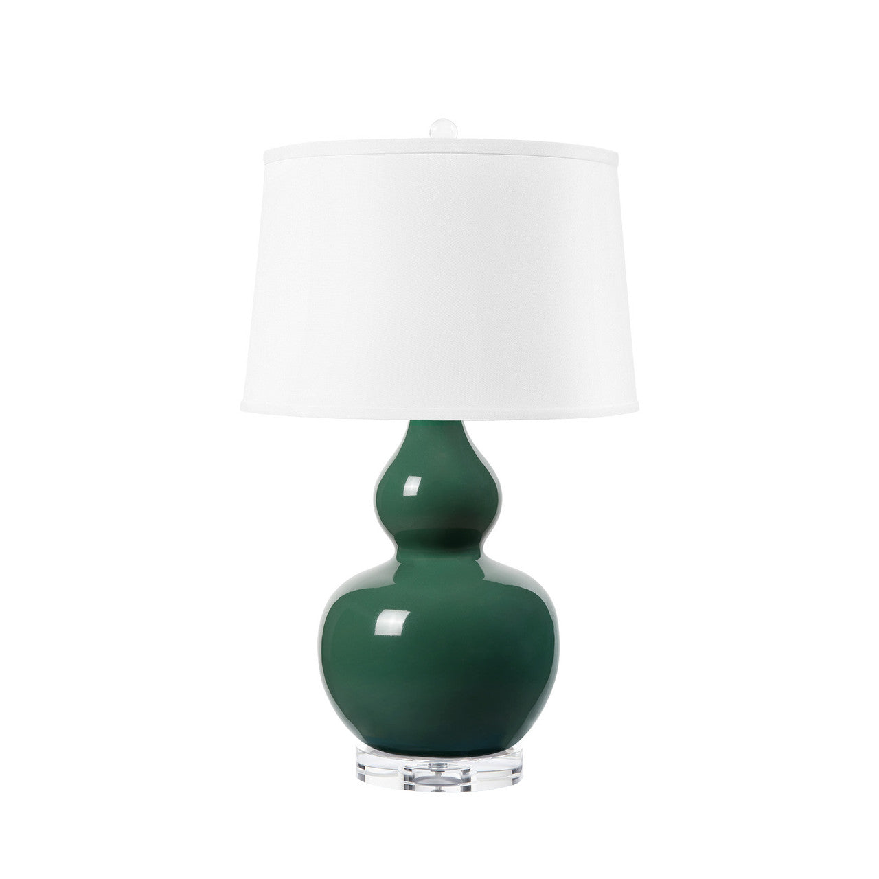 Devon Table Lamp, Emerald Green