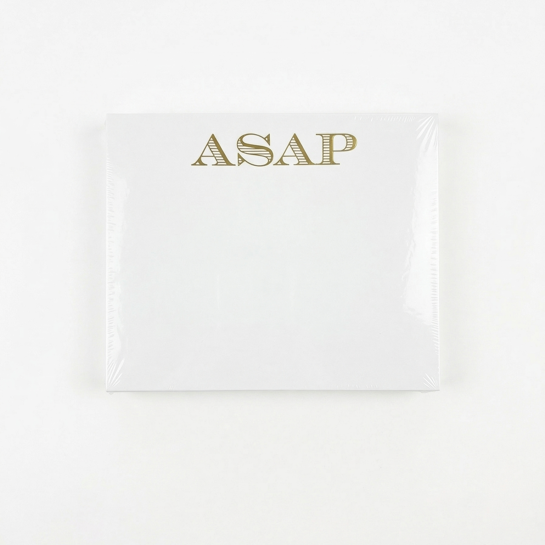 Gold Foil ASAP Large Notepad