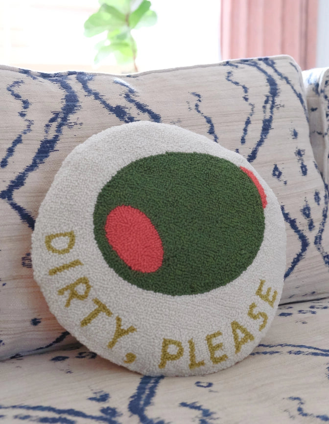Throw Pillow, Olive