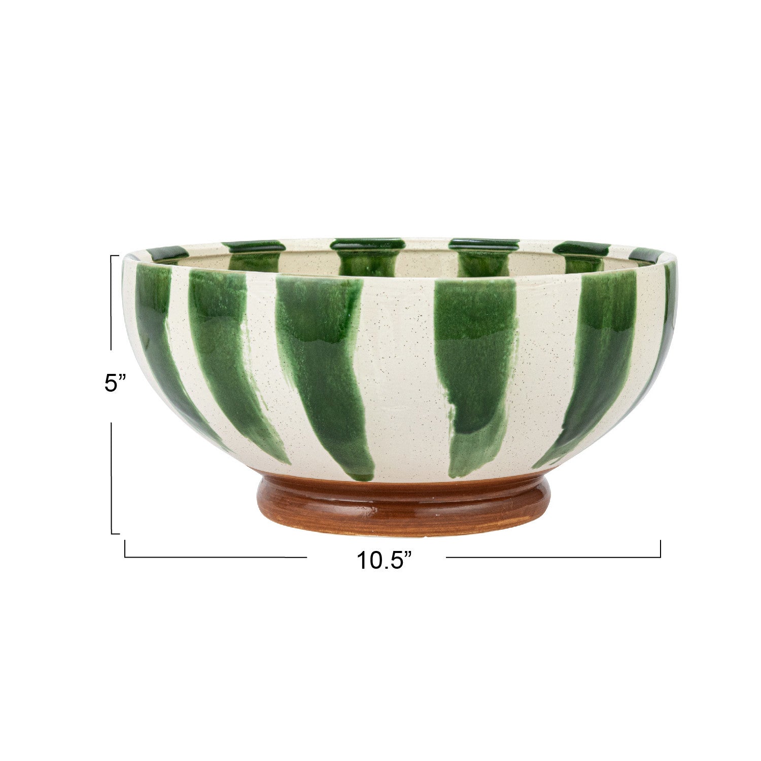 Pinstripes Footed Bowl