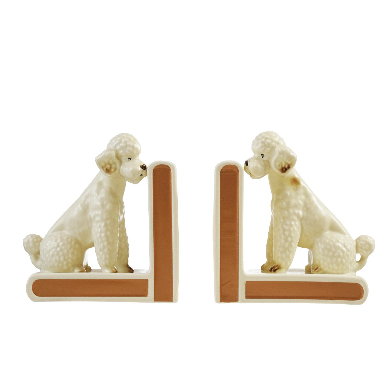 Pretty Poodle Bookends, Set of 2