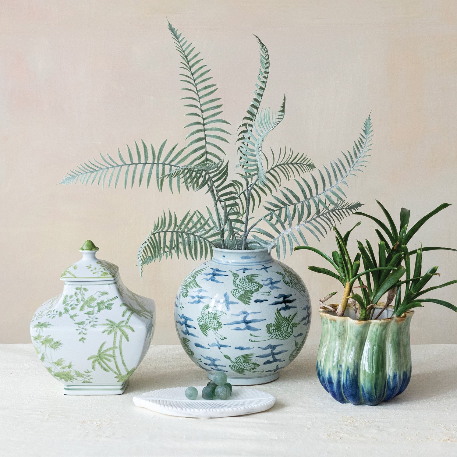 Vera Hand Painted Jar
