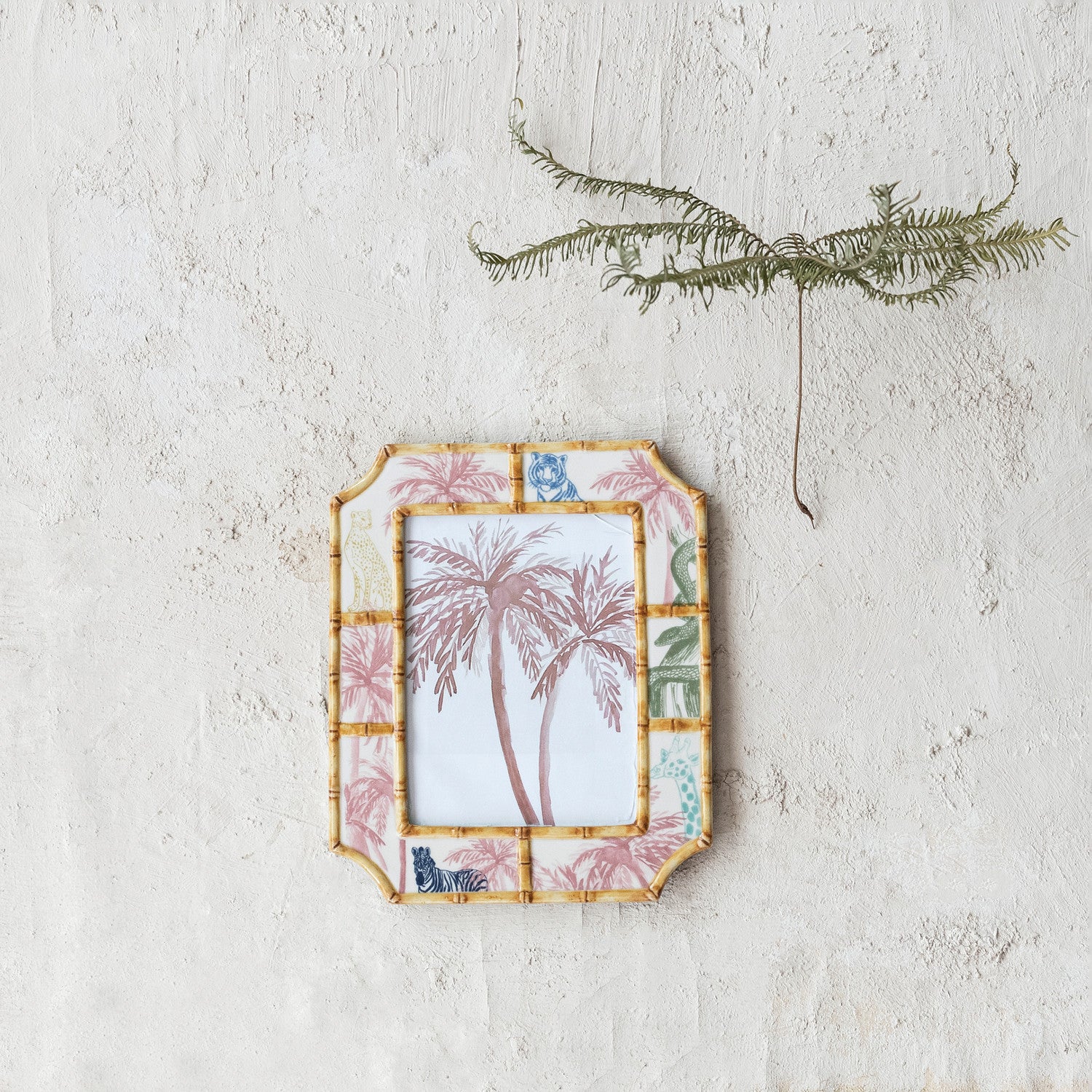 Palm Ceramic Photo Frame