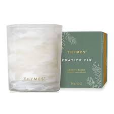 Thymes Frasier Fir Tidings 6.5 oz Poured Candle