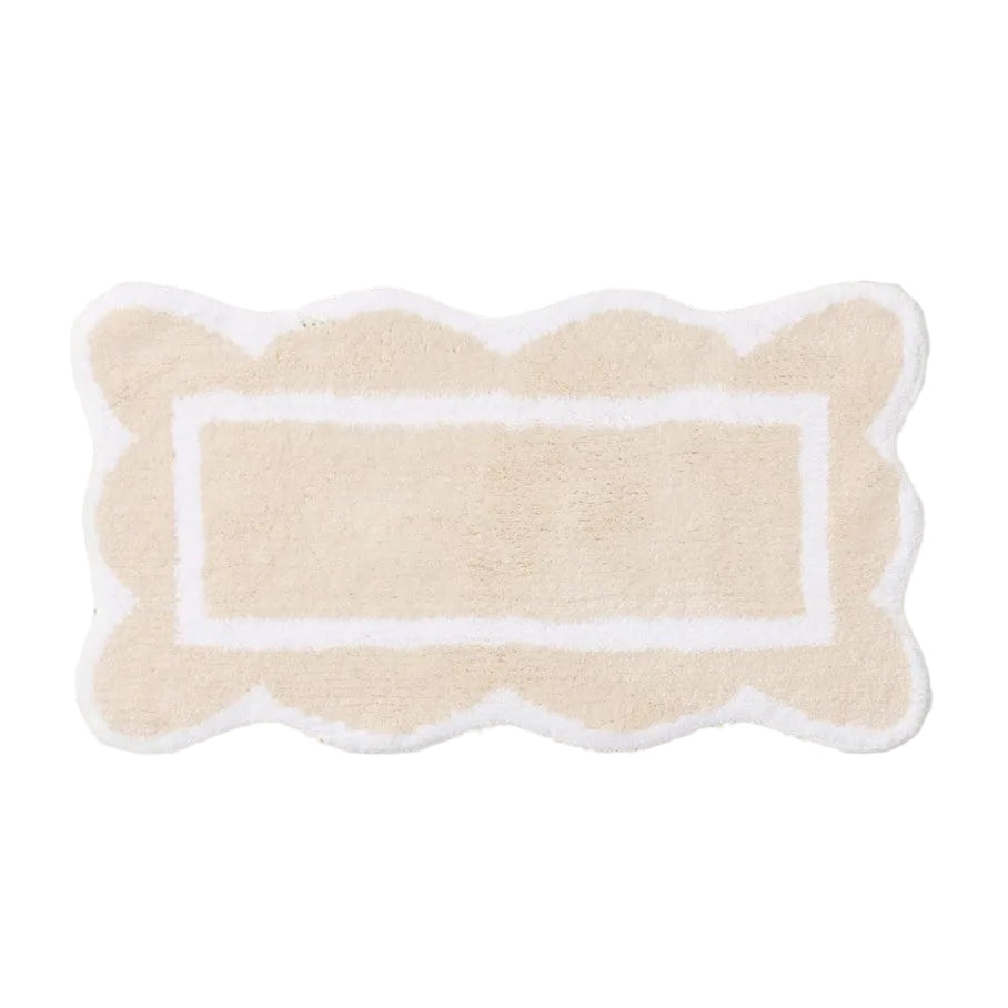 Weezie Scallop Bath Rug, Dune