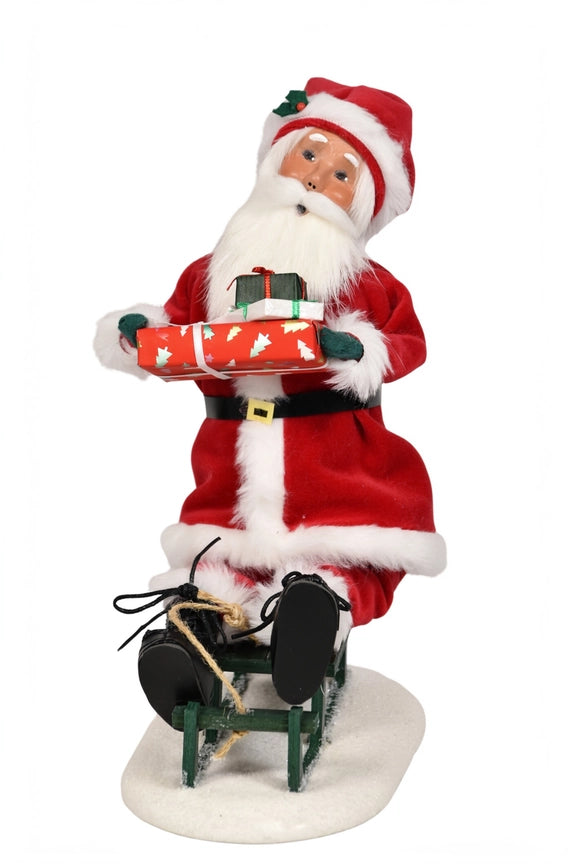 Byers Choice Santa On Sled