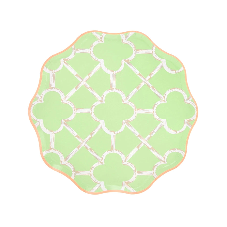 Meri Meri Bamboo Pattern Paper Side Plates